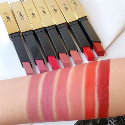 ysl rouge pur couture matte lipstick swatches|ysl rouge pur couture 52.